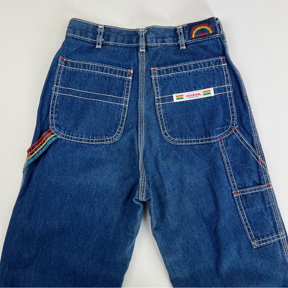 VINTAGE 80s⎮Rainbow Brand⎮High-Rise Carpenter Jeans - Picture 1 of 17
